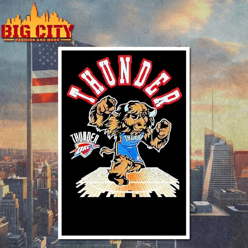 Oklahoma City Thunder Mascot Basketball Shirt