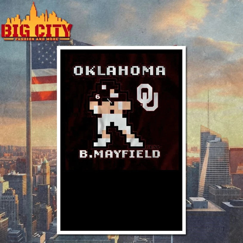 Oklahoma Football Baker Mayfield Retro Baller shirts