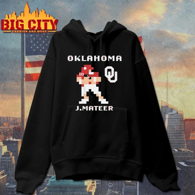 Oklahoma Football John Mateer Retro Baller Shirt