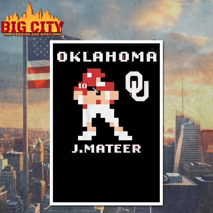 Oklahoma Football John Mateer Retro Baller Shirt
