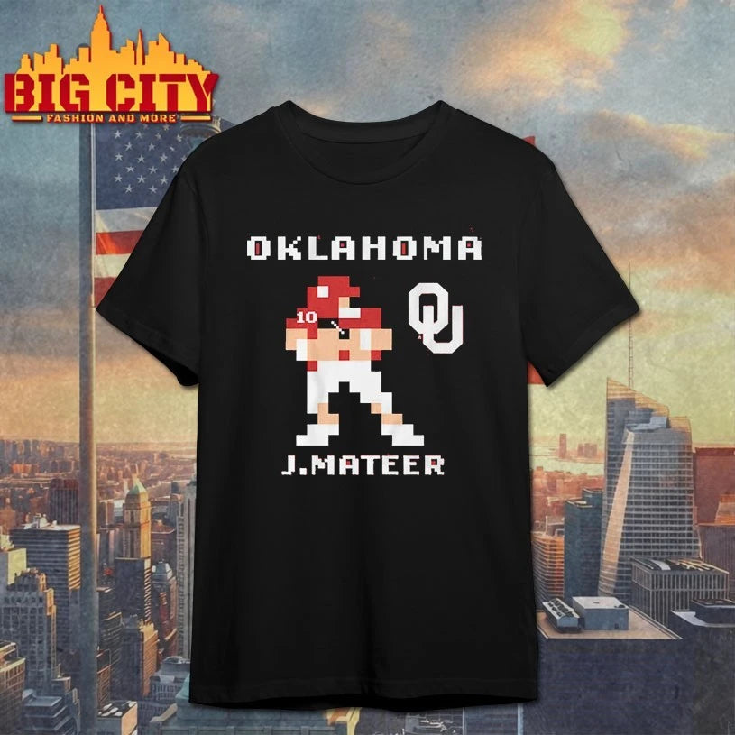 Oklahoma Football John Mateer Retro Baller Shirt