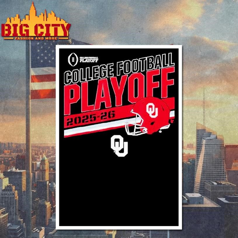Oklahoma Sooners College Football Playoff Stripe Shirt