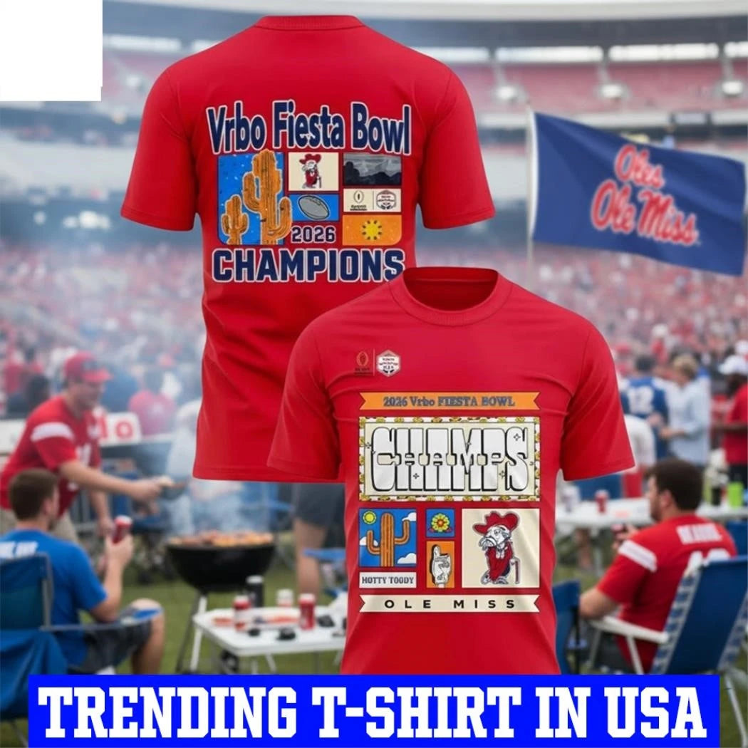 Ole Miss Fiesta Bowl 2026 Champions Shirt College Football Shirt
