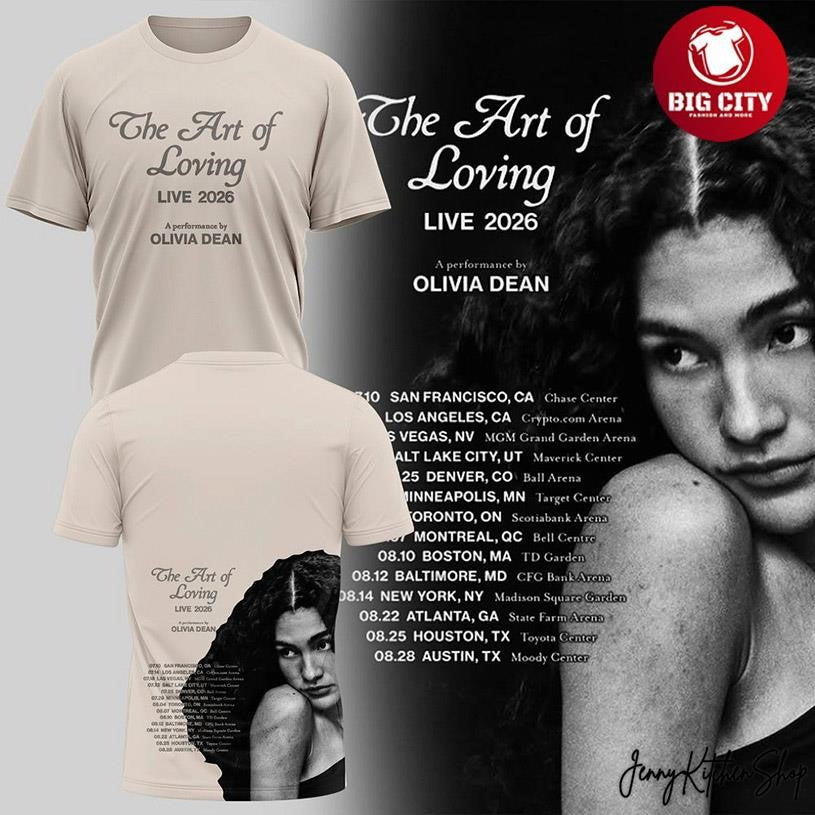 Olivia Dean 2026 The Art Of Loving Collection Two Sided Shirt