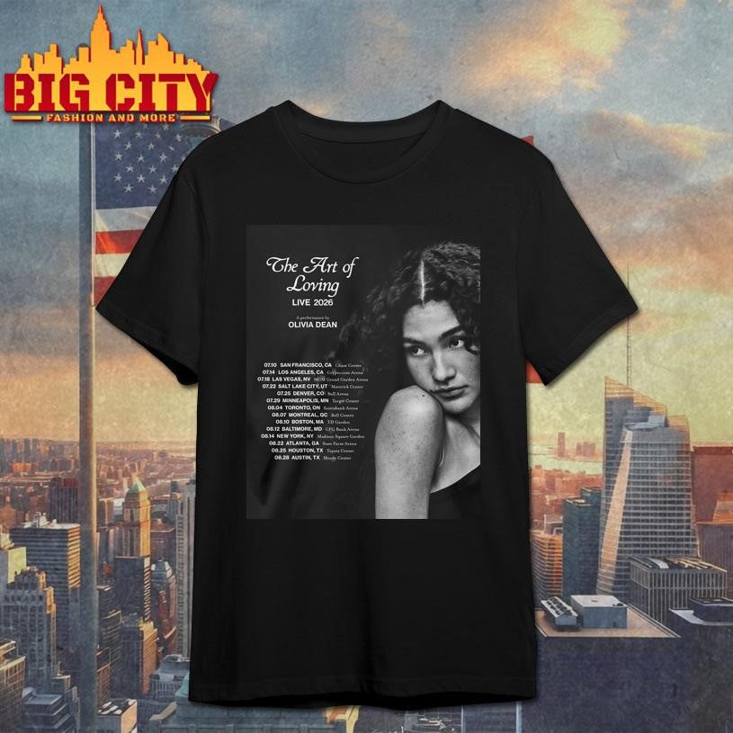 Olivia Dean The Art of Loving Tour 2026 Shirt