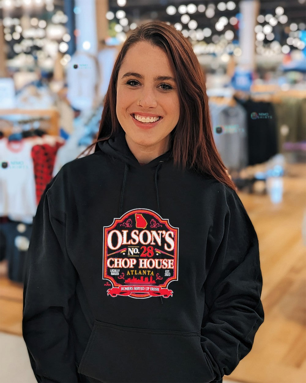 Olson’s no. 28 chop house Matt Olson Atlanta Braves shirt