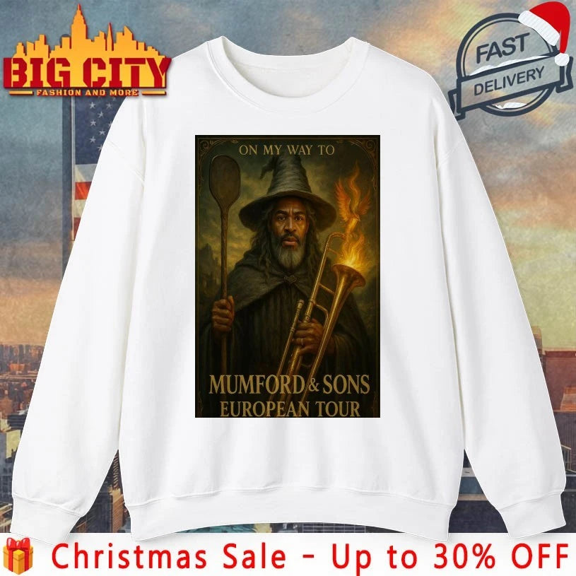 On My Way To Mumford &amp; Sons European Tour Poster shirt