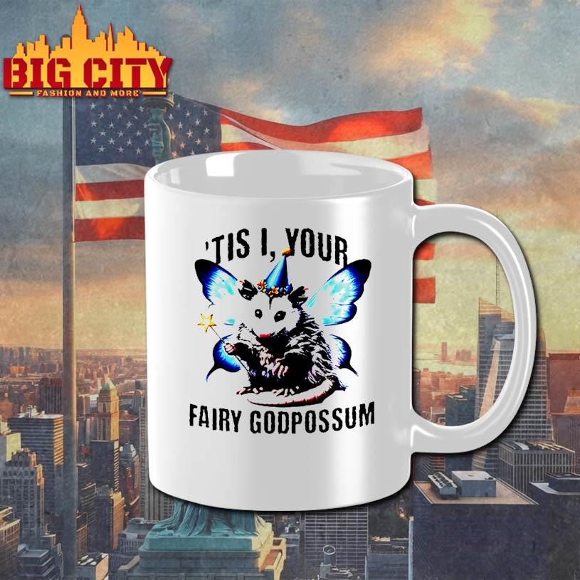 Opossum Butterfly ’tis I Your Fairy Godpossum Shirt
