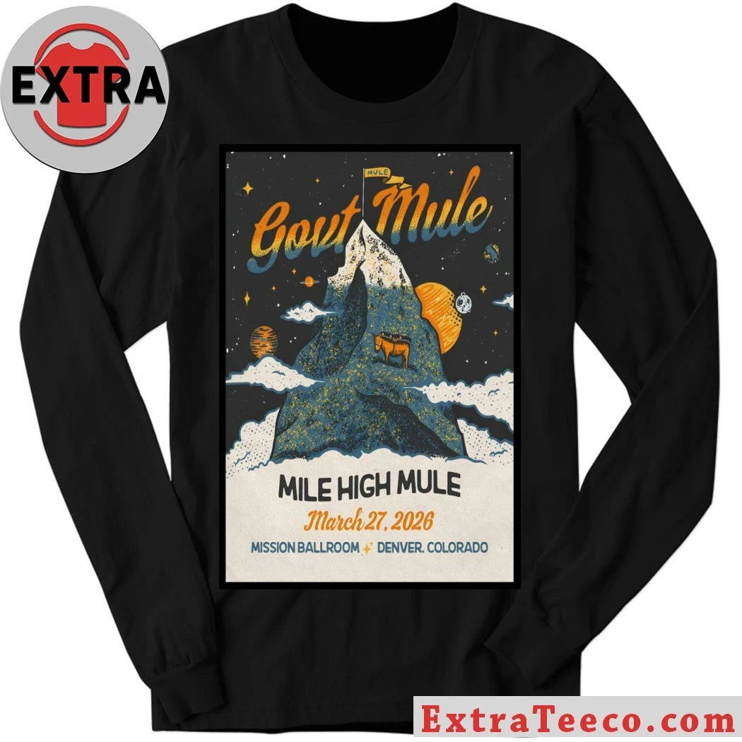 Original Gov’t Mule Denver CO 3 27 2026 Poster Shirt