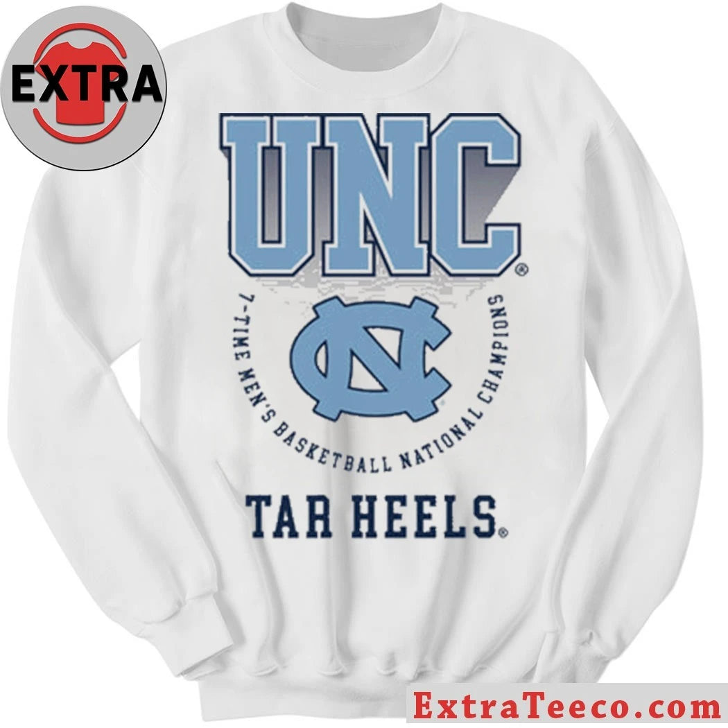 Original North Carolina 7 Time Men’s Basketball National Champions Banner Legacy Basketball Logo Shirt