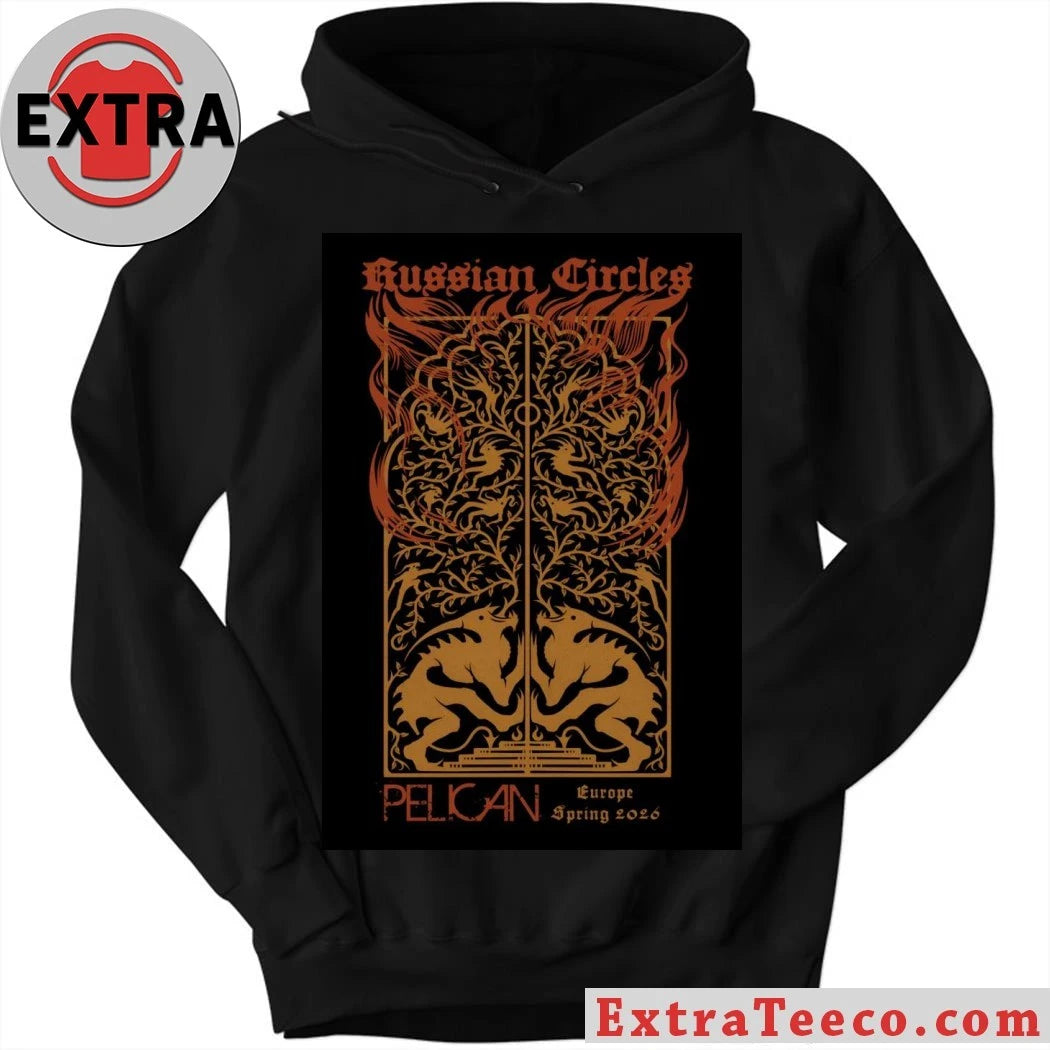 Original Russian Circles EU 2026 Spring Tour Poster Shirt
