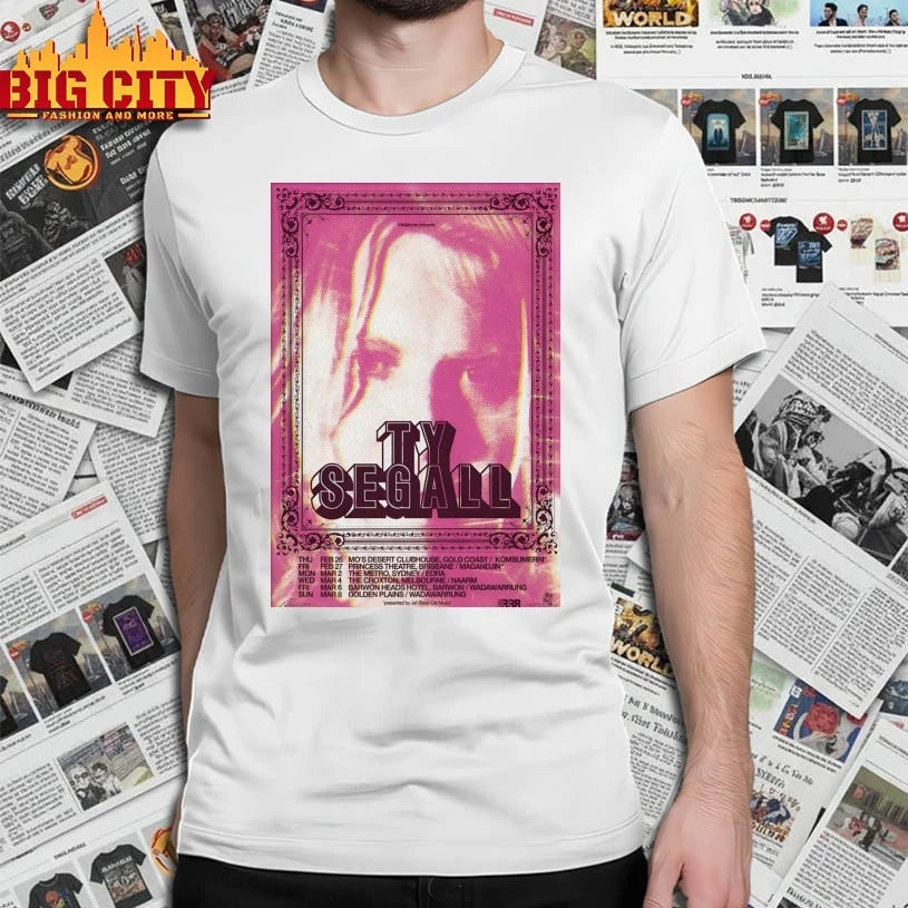 Original Ty Segall AUS 2026 Tour Poster shirts