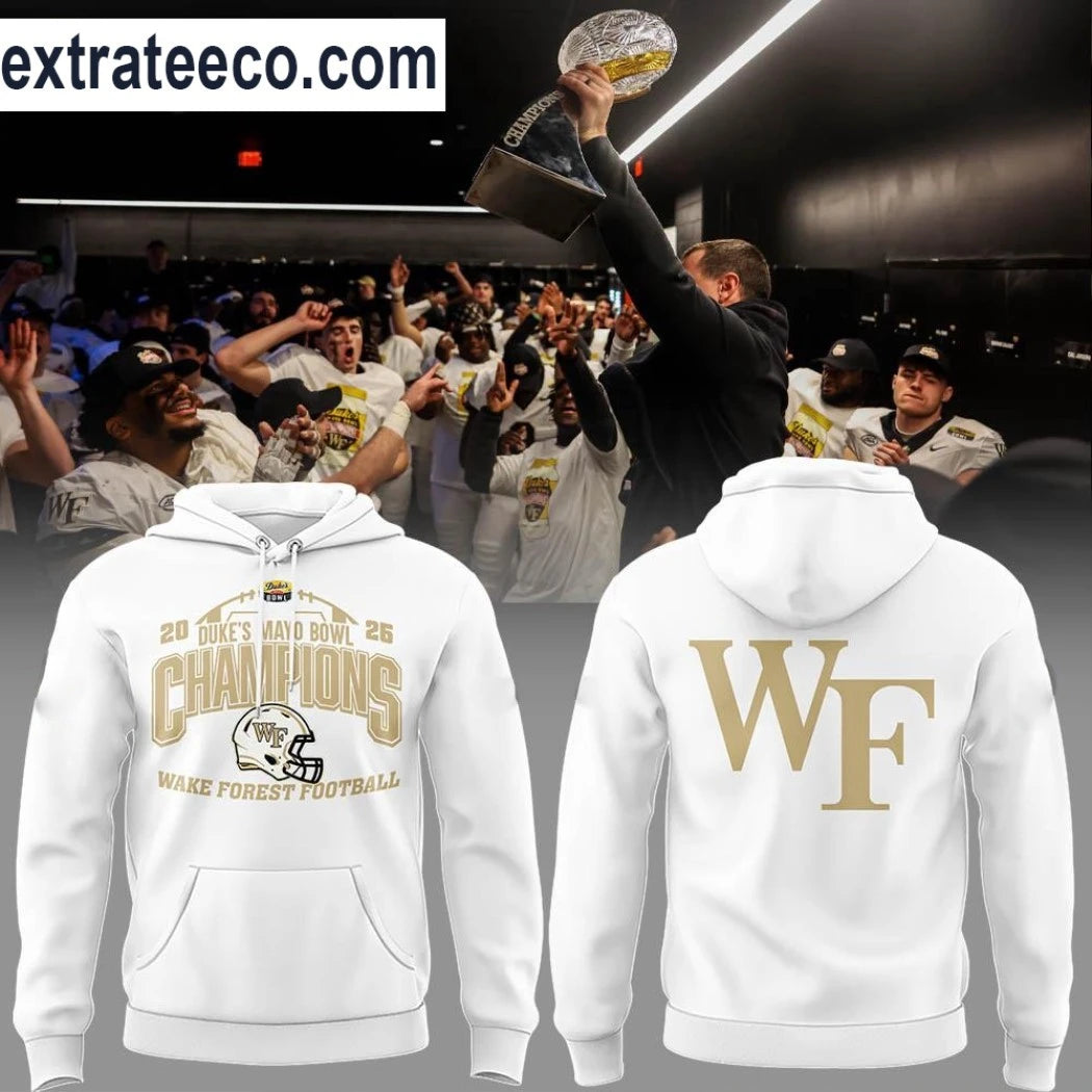 Original Wake Forest Demon Deacons 2026 Football Duke’s Mayo Bowl Champions T-Shirt