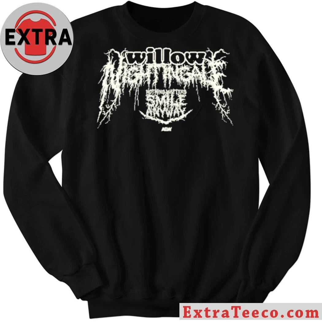 Original Willow Nightingale – Smiling is Metal T-Shirt