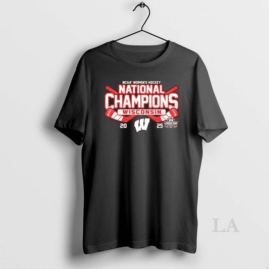 Original Wisconsin Badgers 2025 Ncaa Hockey National Champions T-Shirts, Hoodie, Sweatshirt