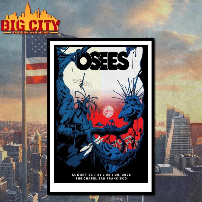 Osees Aug 26-29 2026 The Chapel In San Francisco CA Poster Shirt