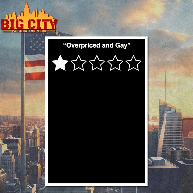 Overpriced And Gay 1 star Shirt