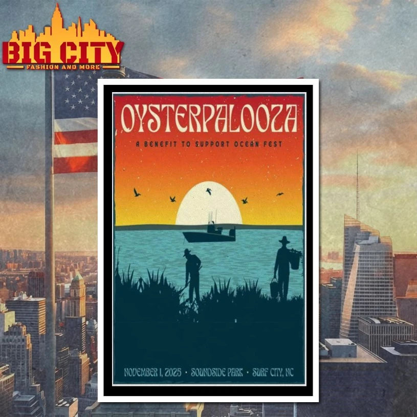 Oyster Palooza Nov 1 2025 Surf City Carolina Poster Shirt
