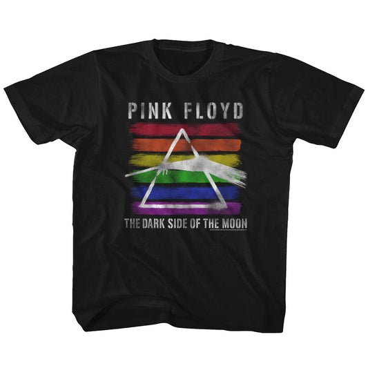Pink Floyd Youth S/S T-Shirt - Rainbow - Solid Black