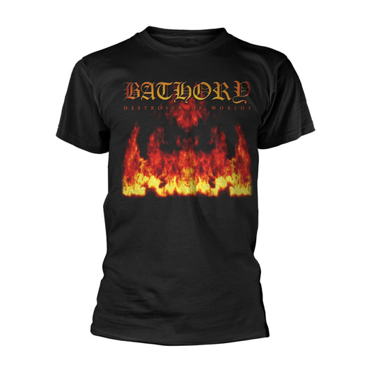 DESTROYER OF WORLDS - Mens Tshirts (BATHORY)