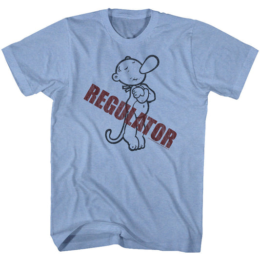 Popeye Mens S/S T-Shirt - Regulator - Heather Light Blue Heather