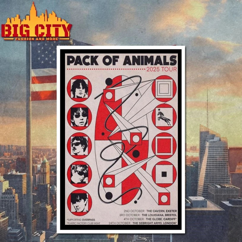 Pack Of Animals 2025 Tour October Poster Shirts