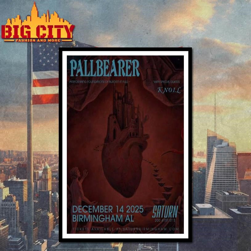 Pallbearer Saturn Birmingham Alabama Dec 14 2025 Poster Shirt