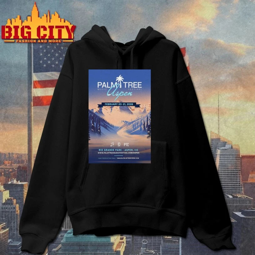 Palm Tree Music Festival Aspen Colorado February 20 21 2026 Poster shirt