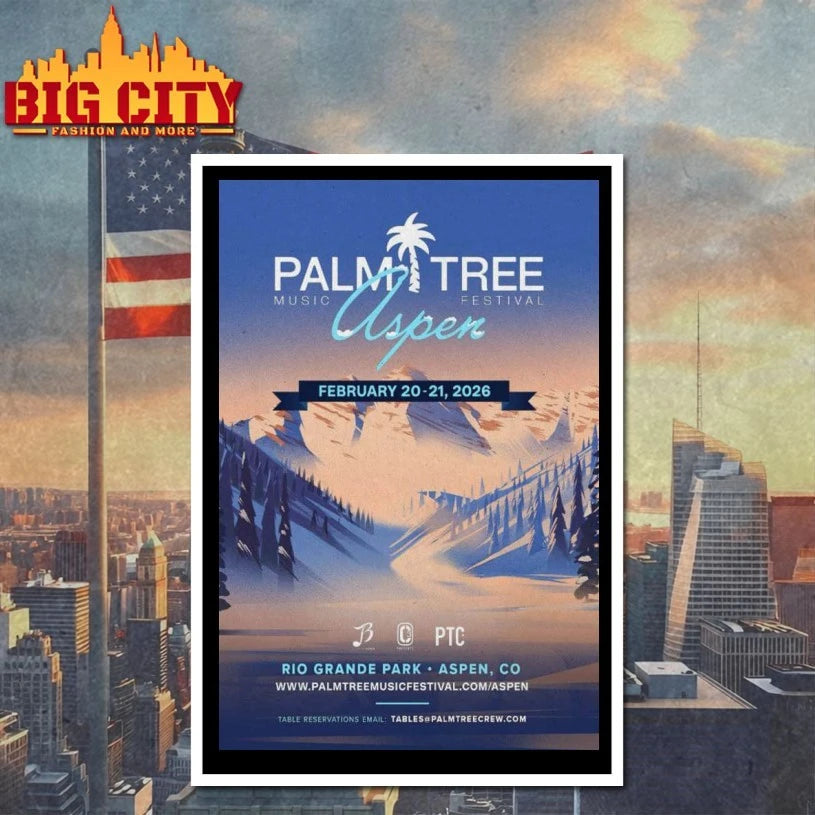 Palm Tree Music Festival Aspen Colorado February 20 21 2026 Poster shirt