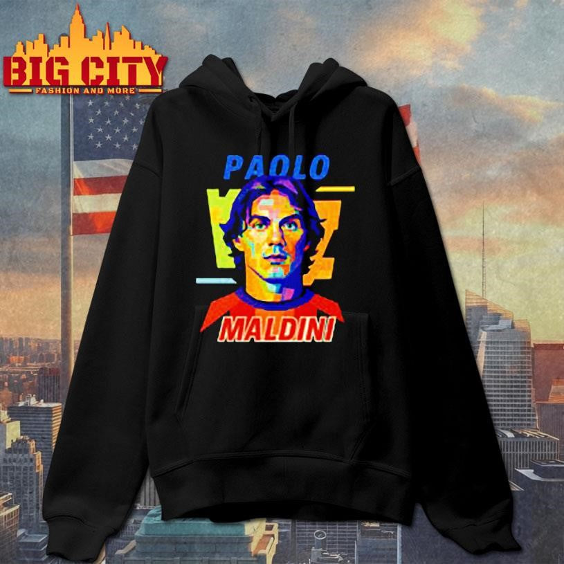 Paolo Maldini AC Milan Football Legend Pop Art Shirt