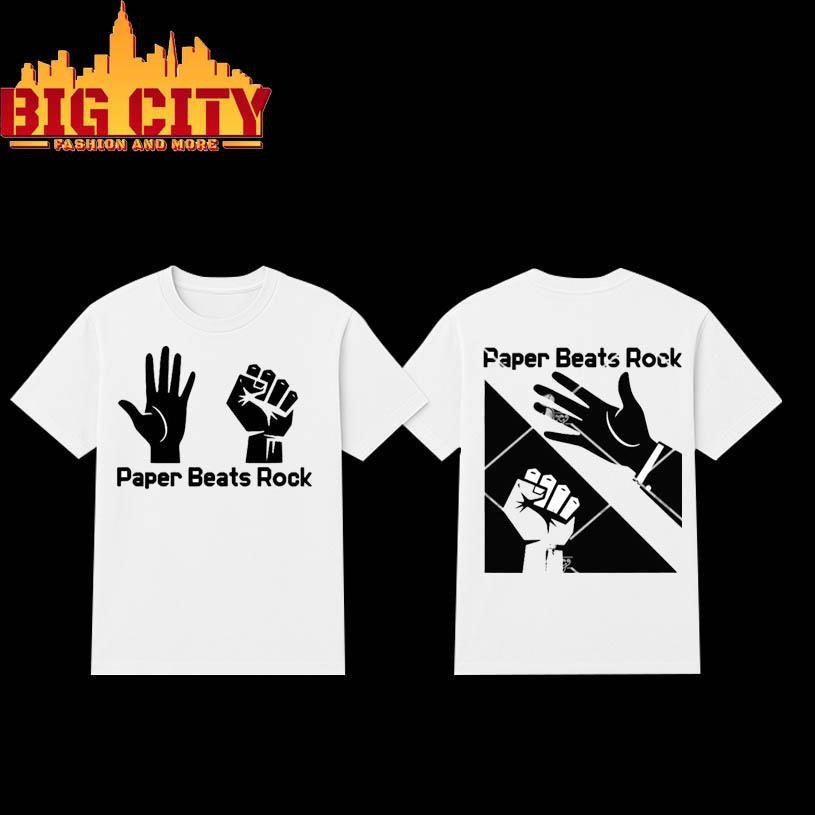 Paper Beats Rock 2 side shirt