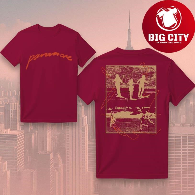 Paramore Trio Photos Two Sided Shirt