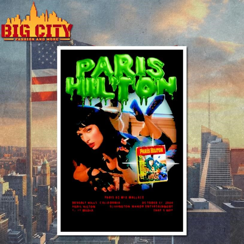 Paris Hilton Mia Wallace Halloween Shirt