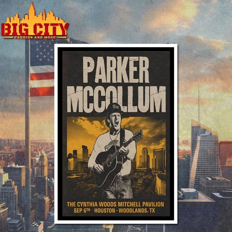 Parker McCollum Concert Cynthia Woods Mitchell Pavilion Sept 6 2025 Poster Houston The Woodlands, TX shirt