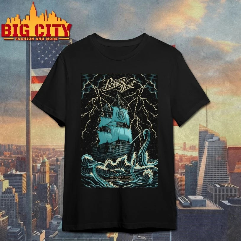 Parkway Drive September 30 2025 In Amsterdam, Netherlands Tour Poster Shirt