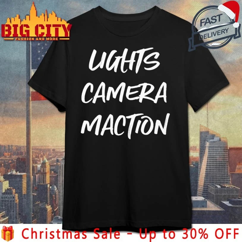 Pat McAfee Lights Camera Maction shirt