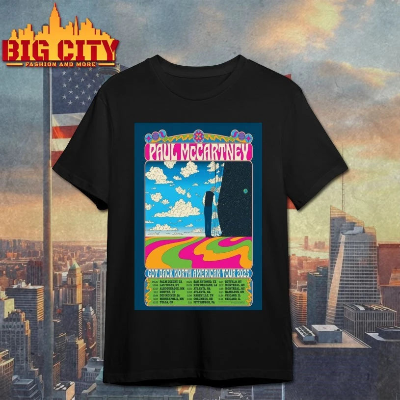 Paul McCartney Got Back North American Tour 2025 Poster shirts