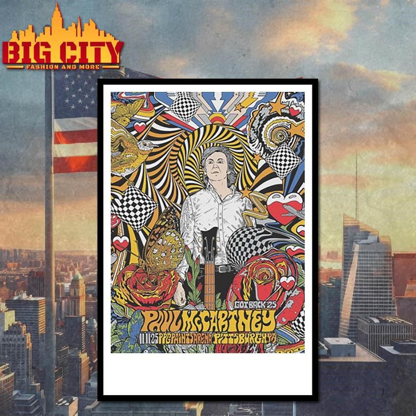 Paul Mccartney Got Back 2025 Tour Pittsburgh shirt