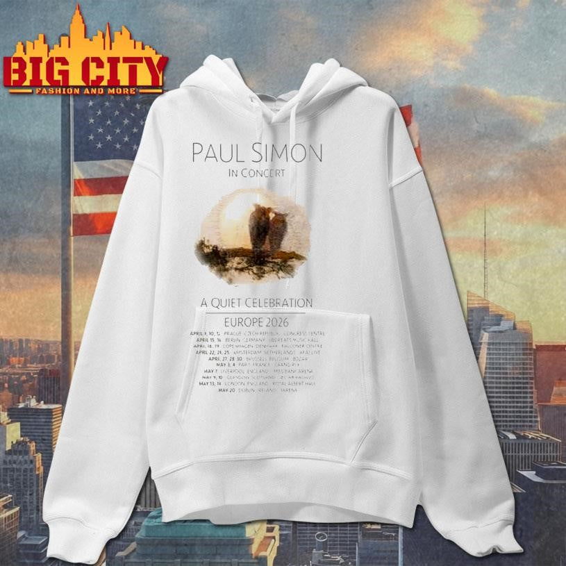 Paul Simon A Quiet Celebration Europe 2026 Tour Shirt