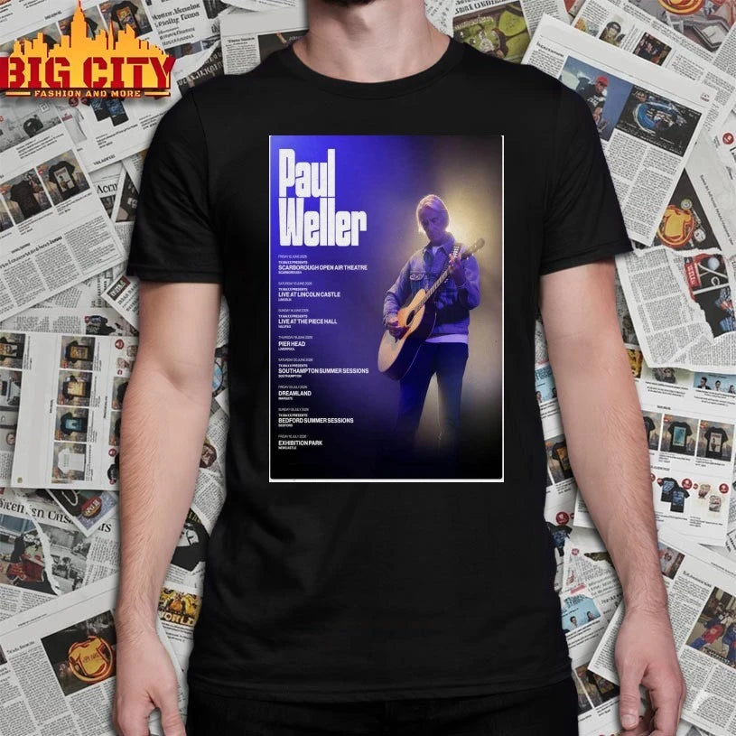 Paul Weller Summer Tour 2026 Poster shirt