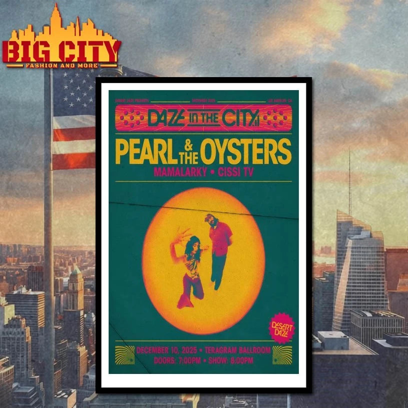 Pearl And The Oysters Teragram Ballroom In Los Angeles CA Dec 10 2025 Poster shirt