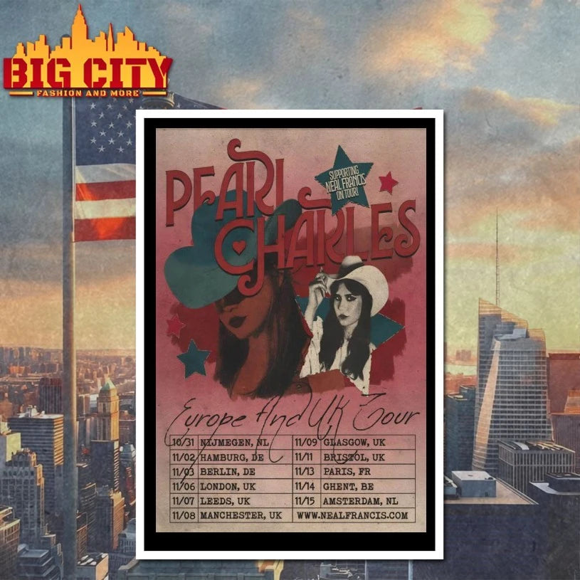 Pearl Charles Europe And UK Tour 2025 Poster Shirt