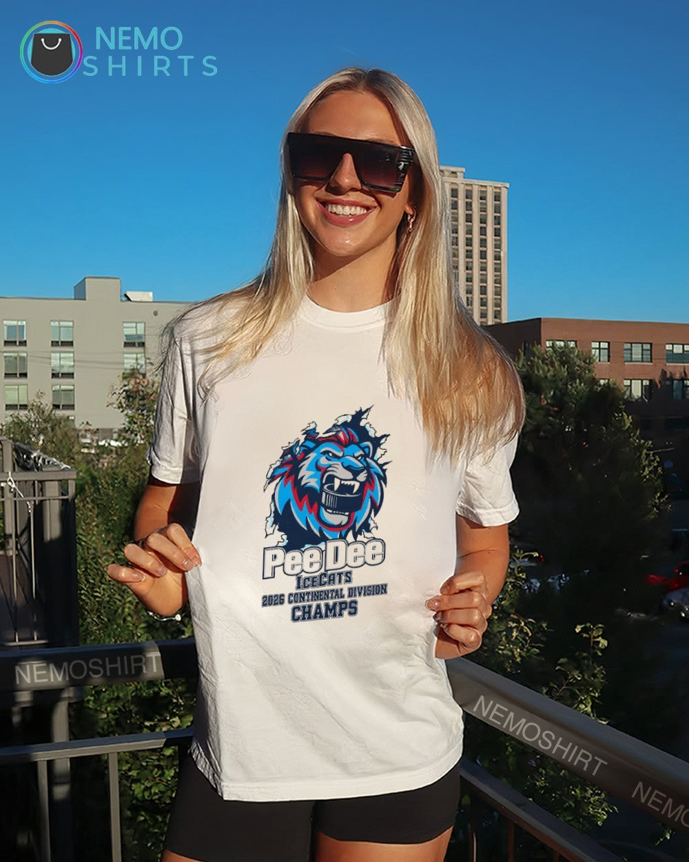 Pee Dee IceCats Continental Division champs 2026 Commissioners cup shirt