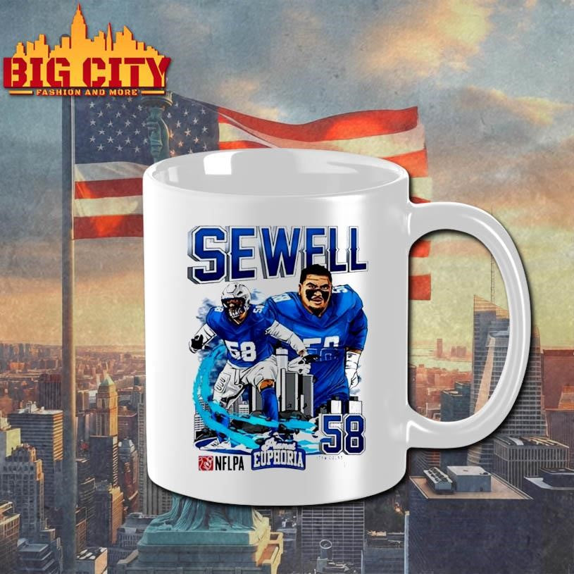 Penei Sewell Detroit Lions Player City Skyline Shirt