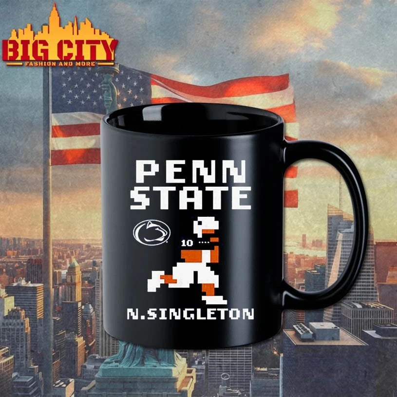Penn State Football Nicholas Singleton Retro Baller Shirt