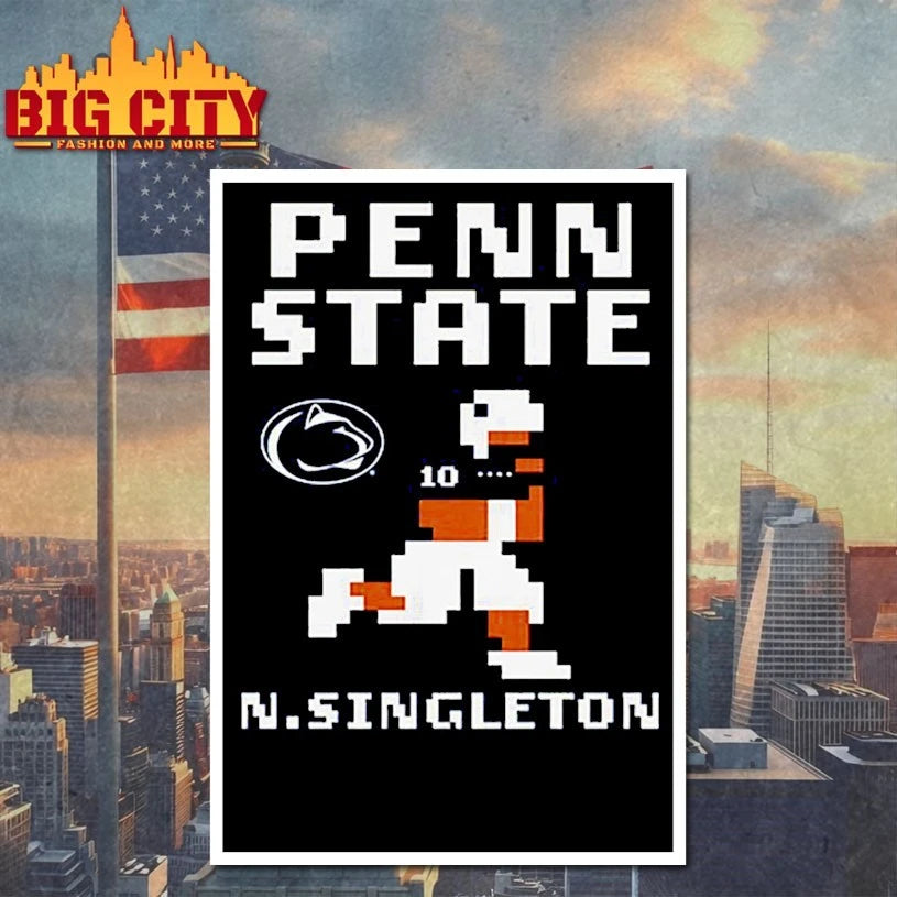 Penn State Football Nicholas Singleton Retro Baller Shirt