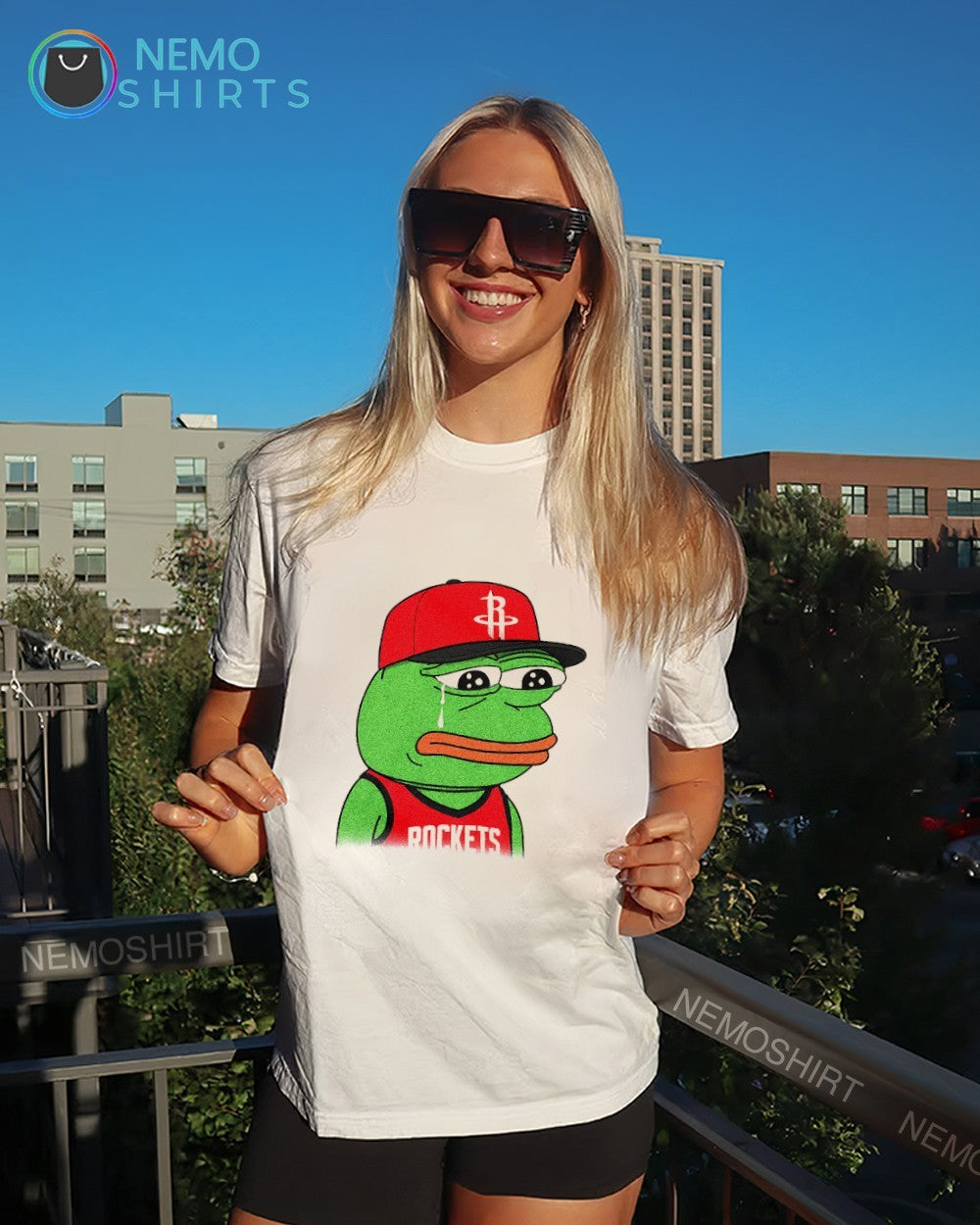 Pepe the Frog meme Houston Rockets shirt