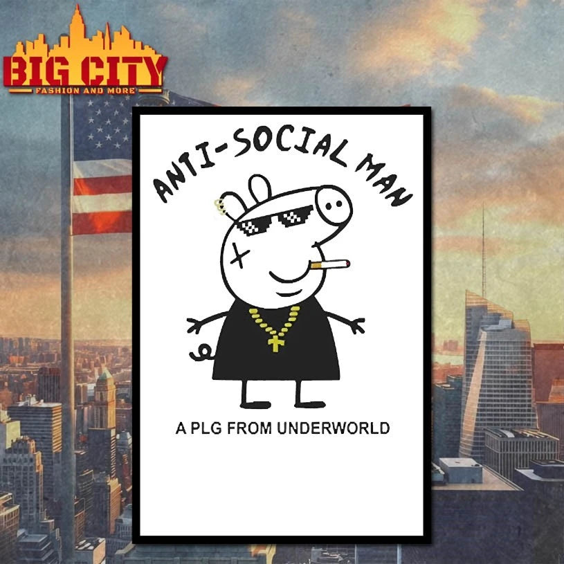 Peppa Pig Anti-Social Man shirts