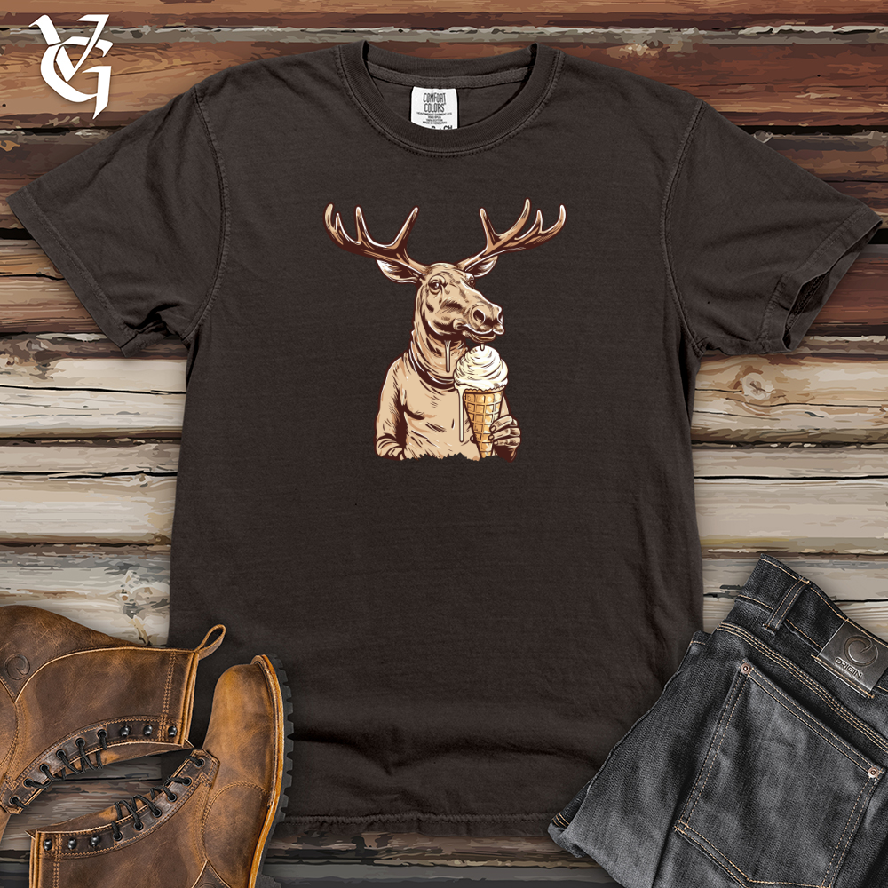 Antlered Ice Cream Balancer Heavy Cotton Comfort Colors Tee