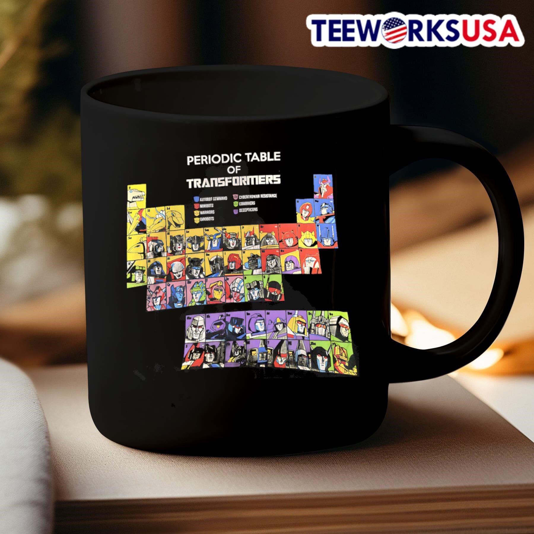Periodic Table Of Transformers Shirt